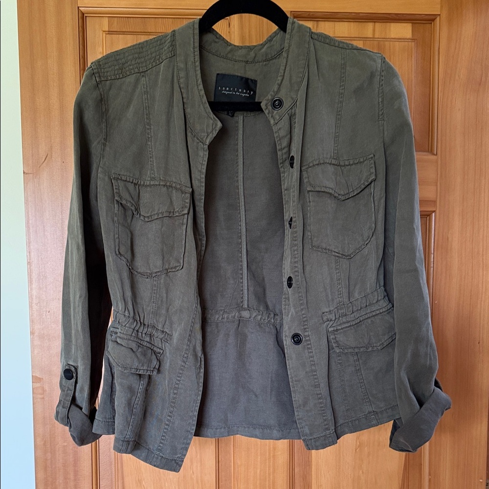 Sanctuary women’s tailored green Khaki jacket